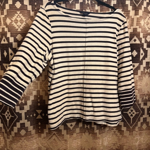 Women’s Lands End 3 Quarter Sleeve Heavy Top Size XL , 100% Cotton / Baumwolle - Picture 2 of 6